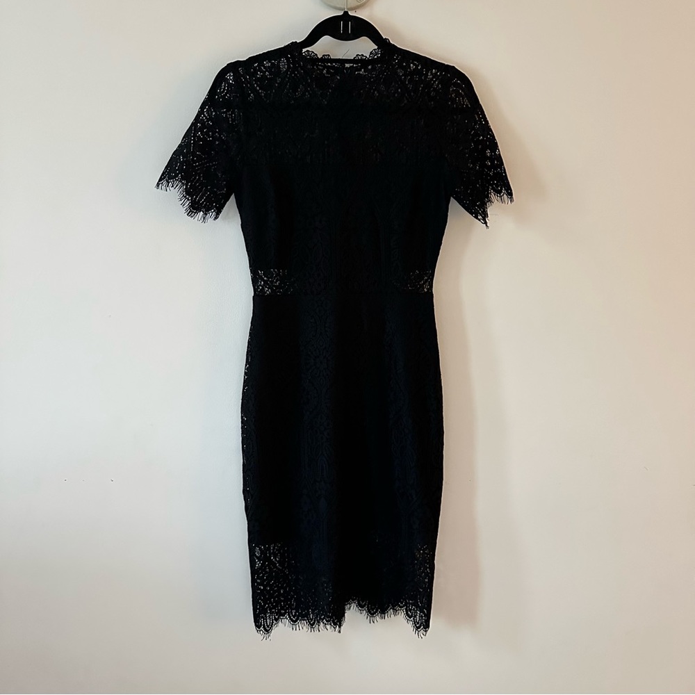 Lulus Remarkable Lace Dress, Black, Size S